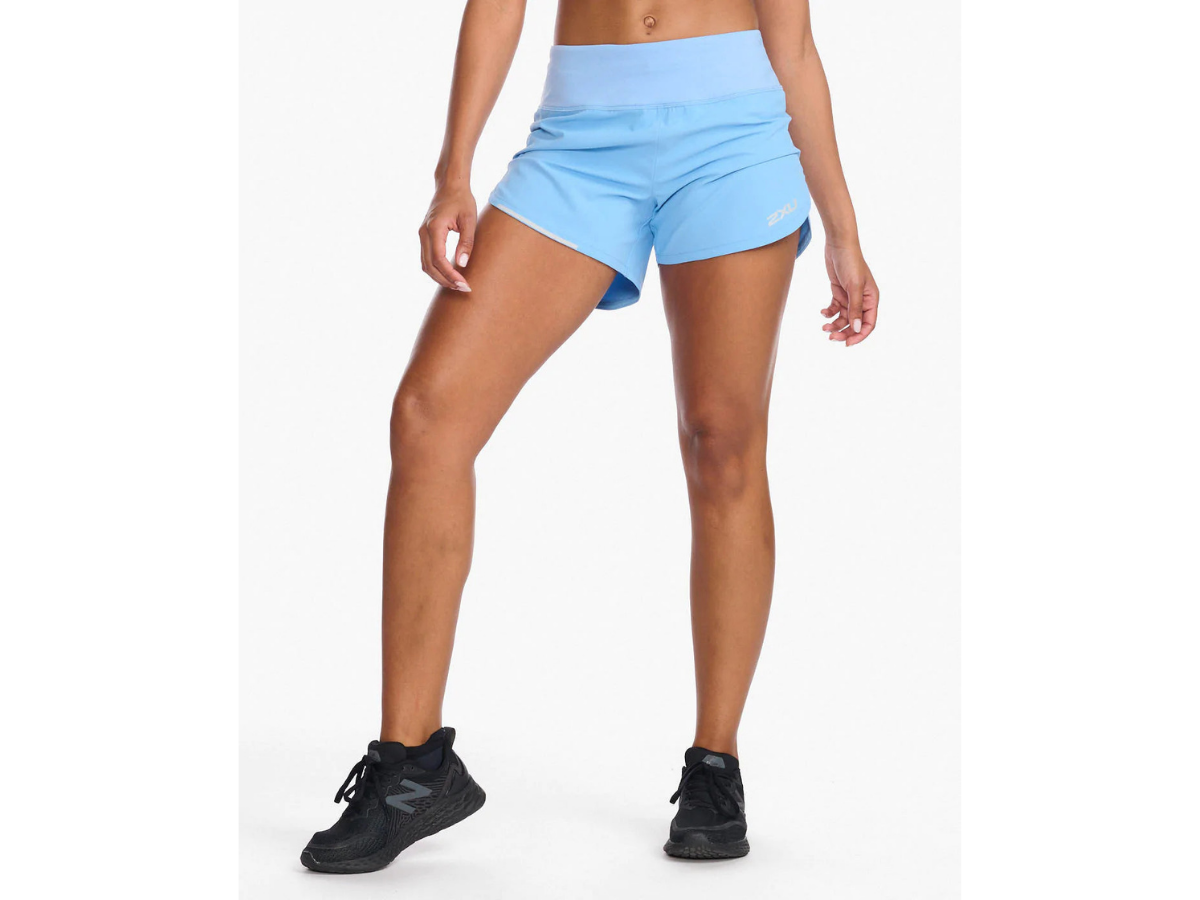 2XU Aero 4 inch Shorts - Mirage-White Reflective