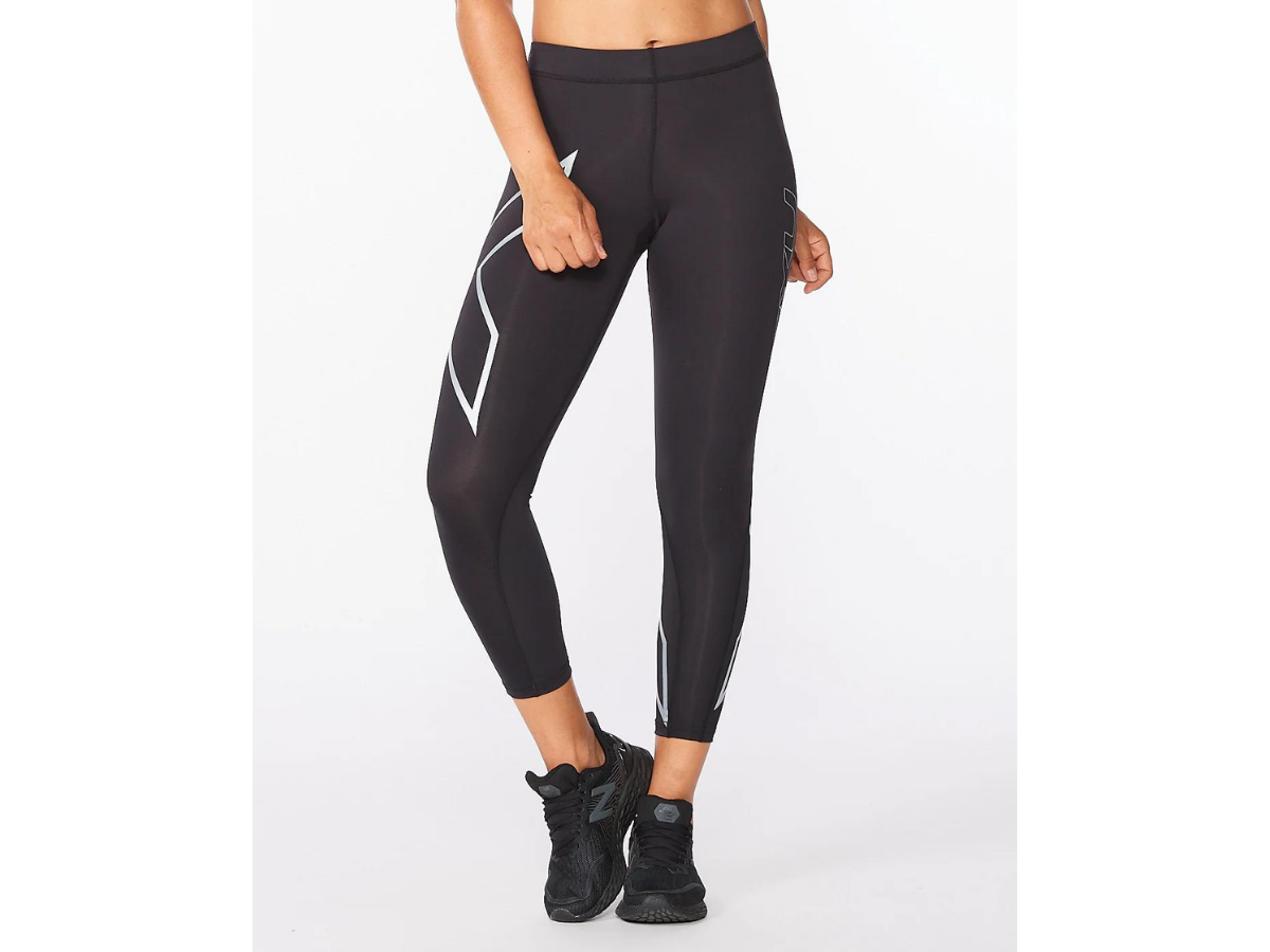 2XU Core Compression 7/8 Tights - Black-Silver