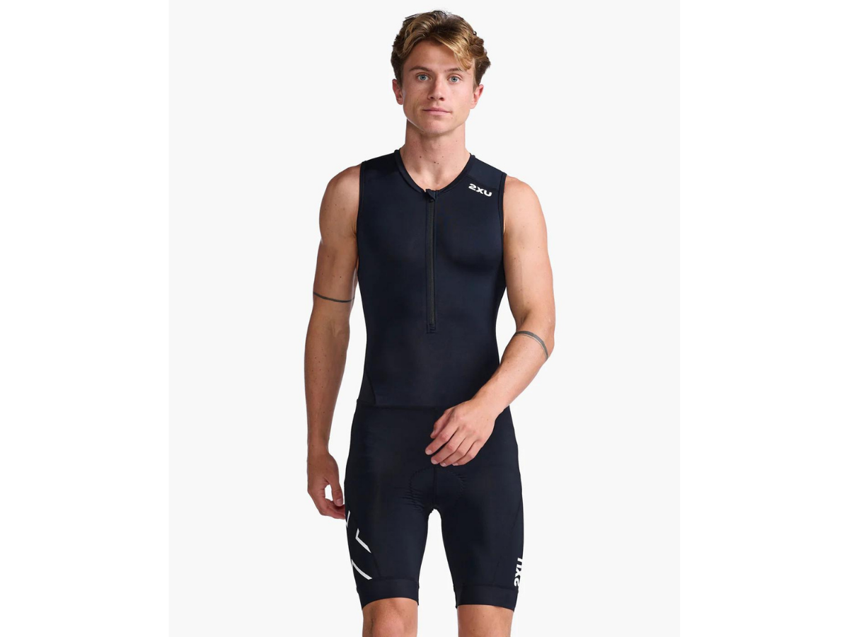 2XU Core Trisuit - Black-White