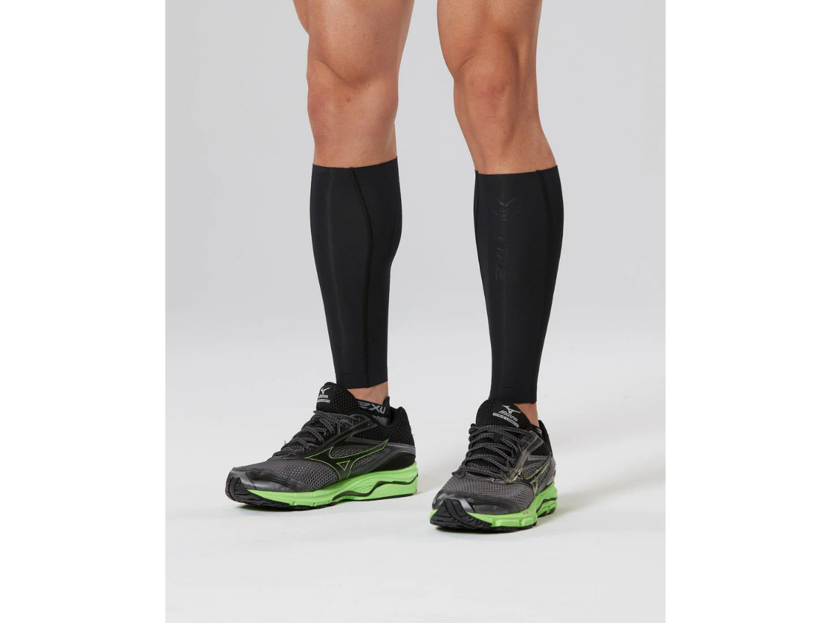 2XU Elite MCS Compression Calf Guards - Black-Nero