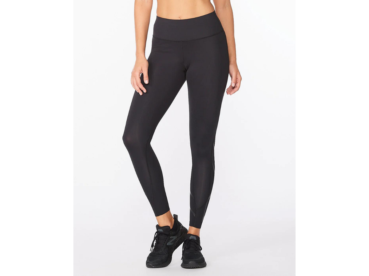 2XU Force Mid-Rise Compression Tights - Black-Nero
