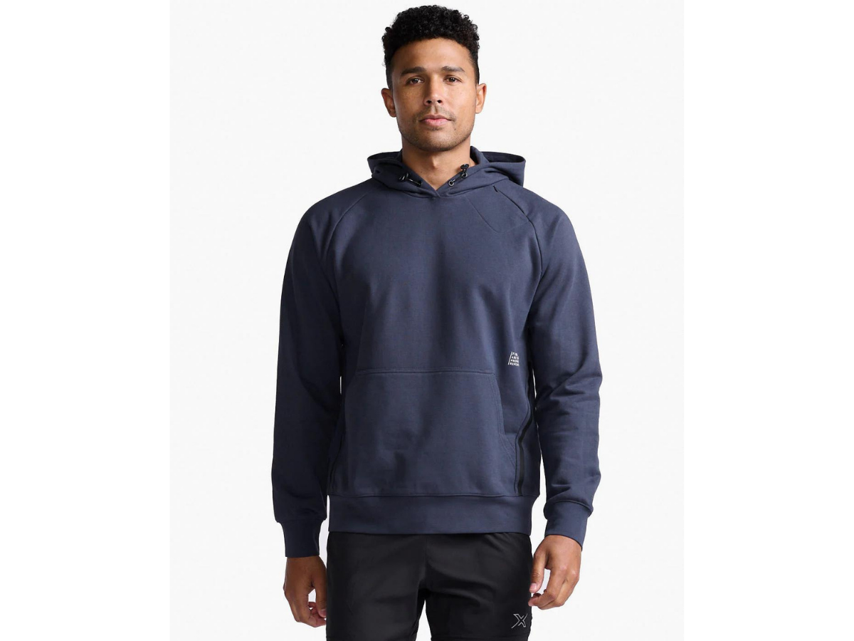 2XU Motion Hoodie - India Ink-White
