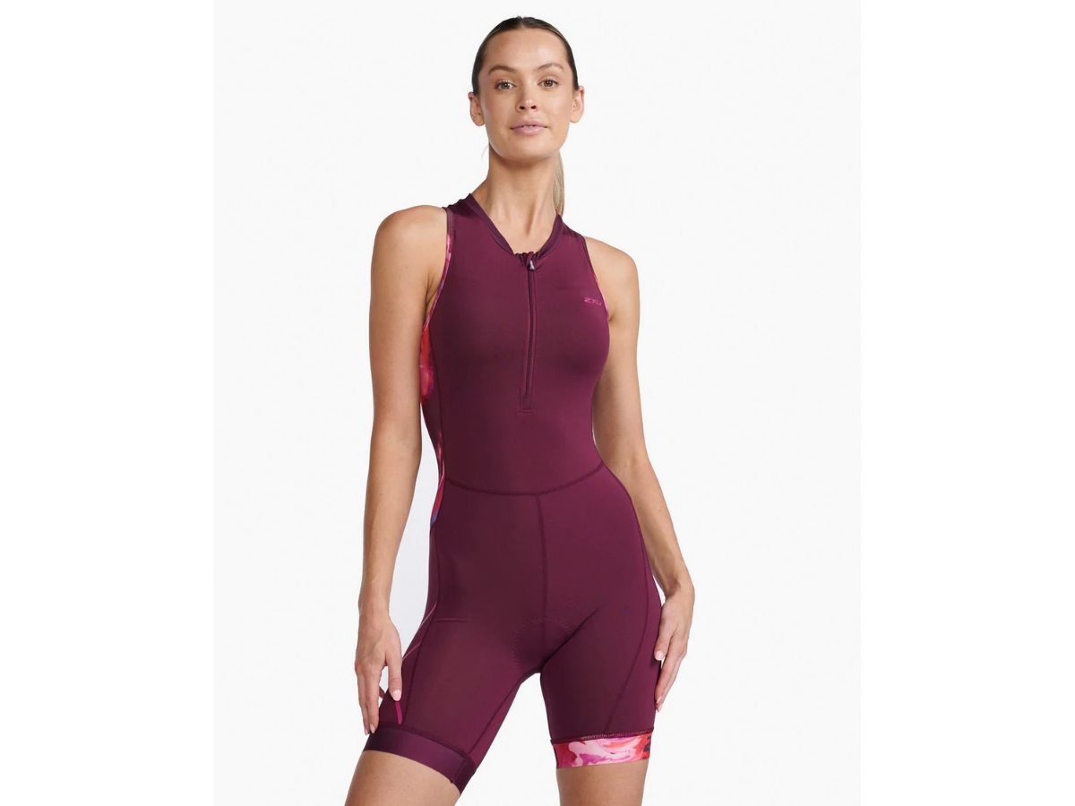 2XU Womens Core Trisuit - Mulberry Festival