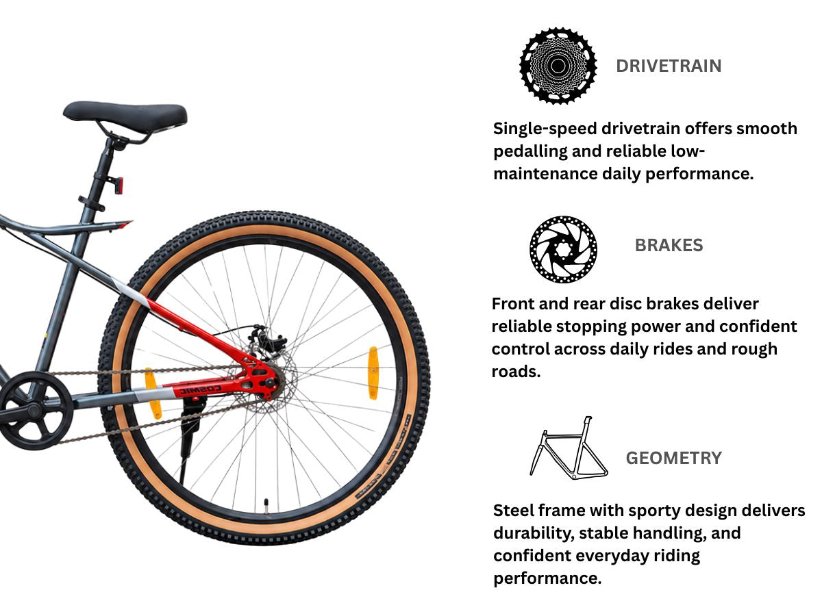 Ninety One 27.5 Black Tiger SS FS D/Disc Bicycle