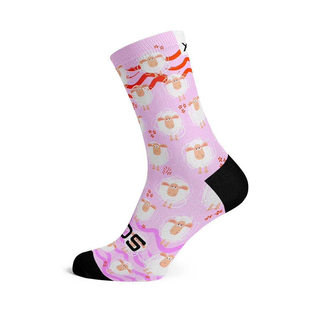 Sox Pink Sheep Casual Crew Socks