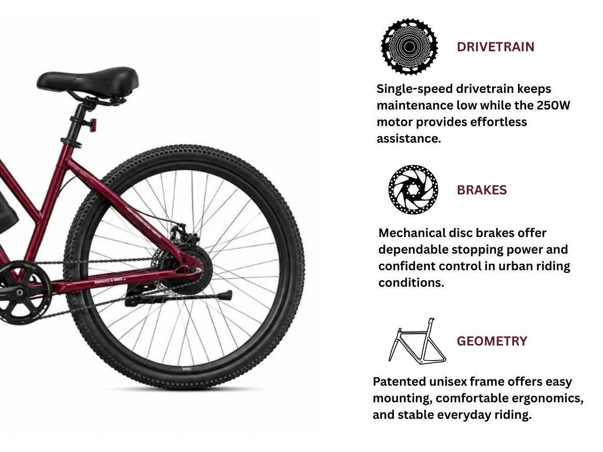 Pedaleze 27.5 Town & Country E-Bicycle