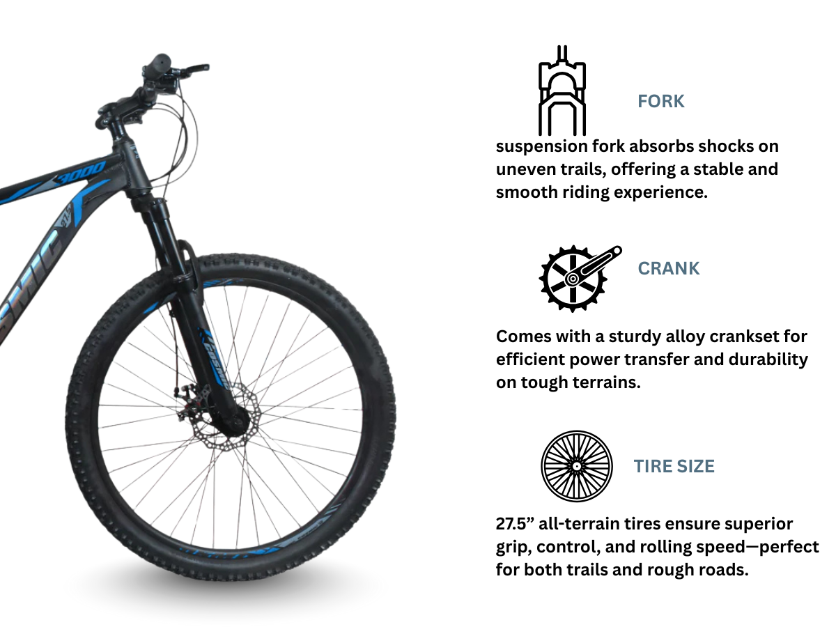 Cosmic 27.5 3000 Alloy 27-Speed Bicycle