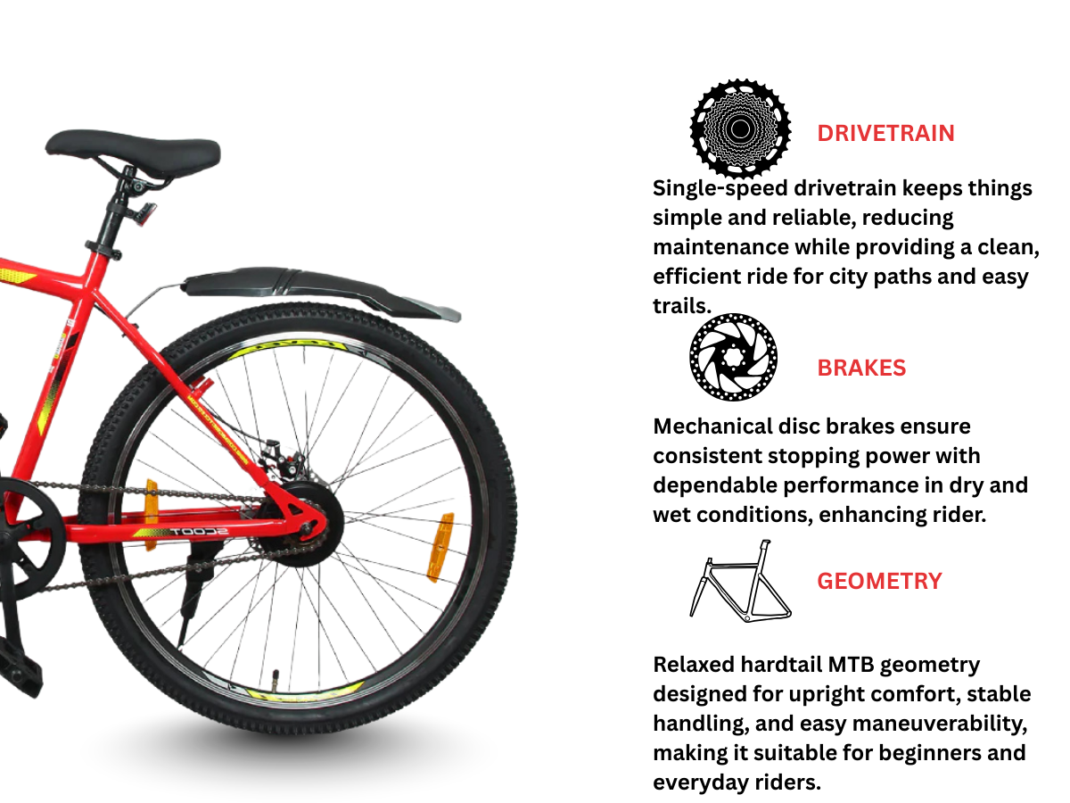 Cosmic 27.5 Level Scoot SS FS Bicycle