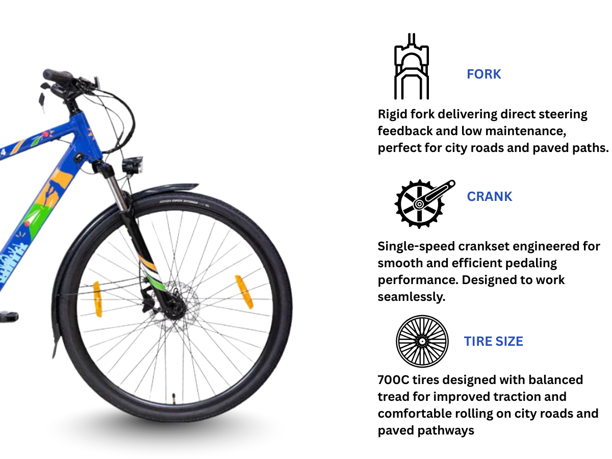 HERO 700C LECTRO V24 SS D/DISC E-BICYCLE