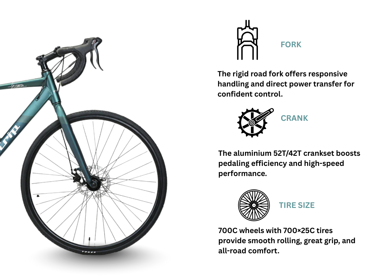 FitTrip Super Velo 14-Speed Road Bicycle