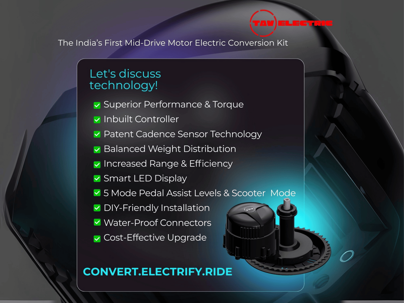 TAV Digital Conversion Kit 10.6 Ah