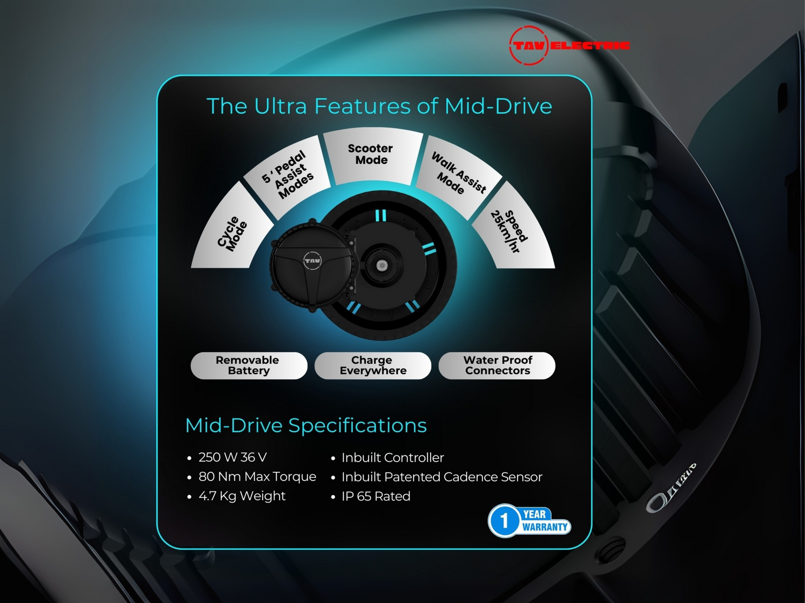 TAV Standard Conversion Kit 10.6 Ah