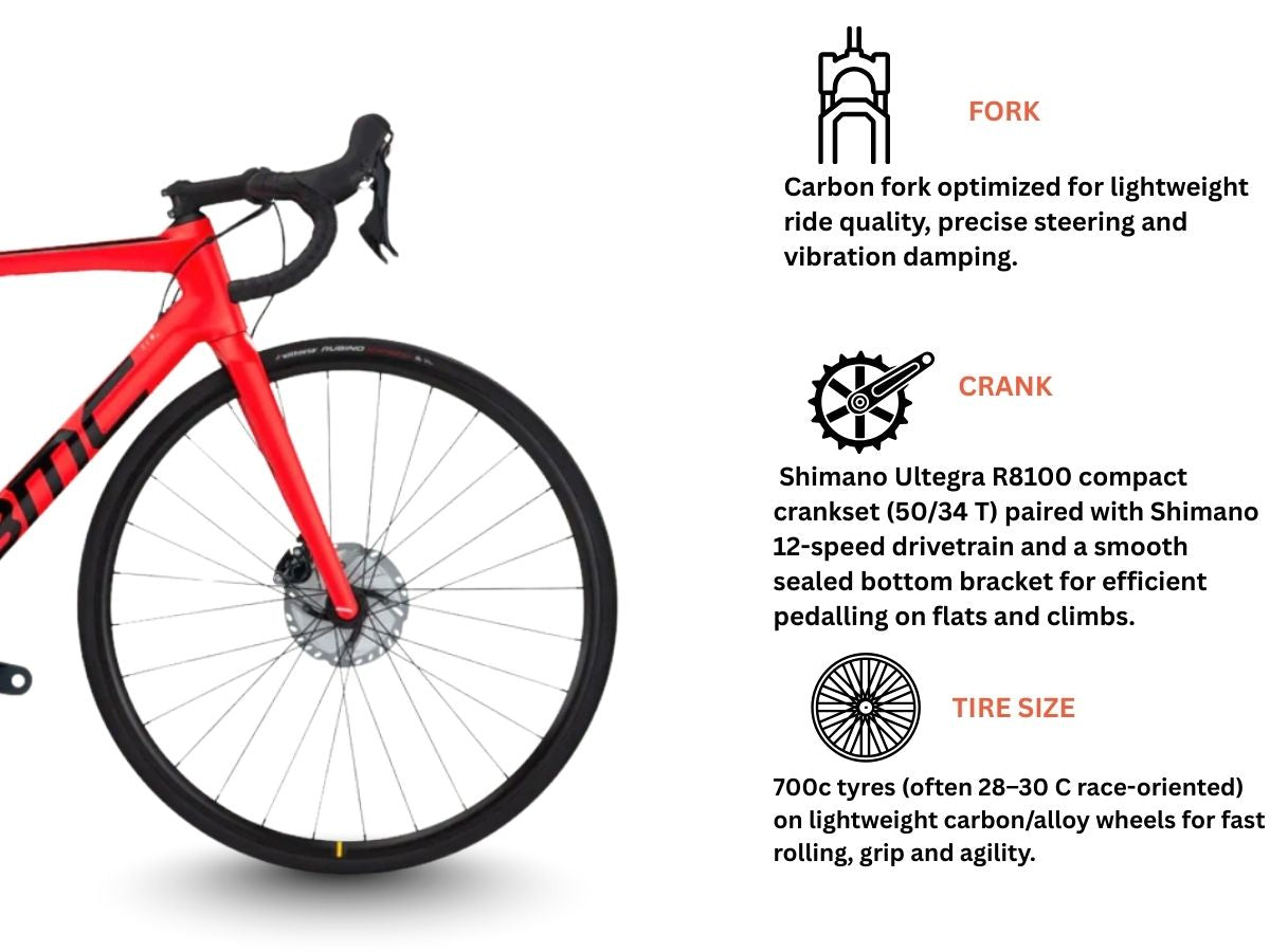 BMC Teammachine Slr Five Carbon Road Shimano Ultegra Hydraulic Disc