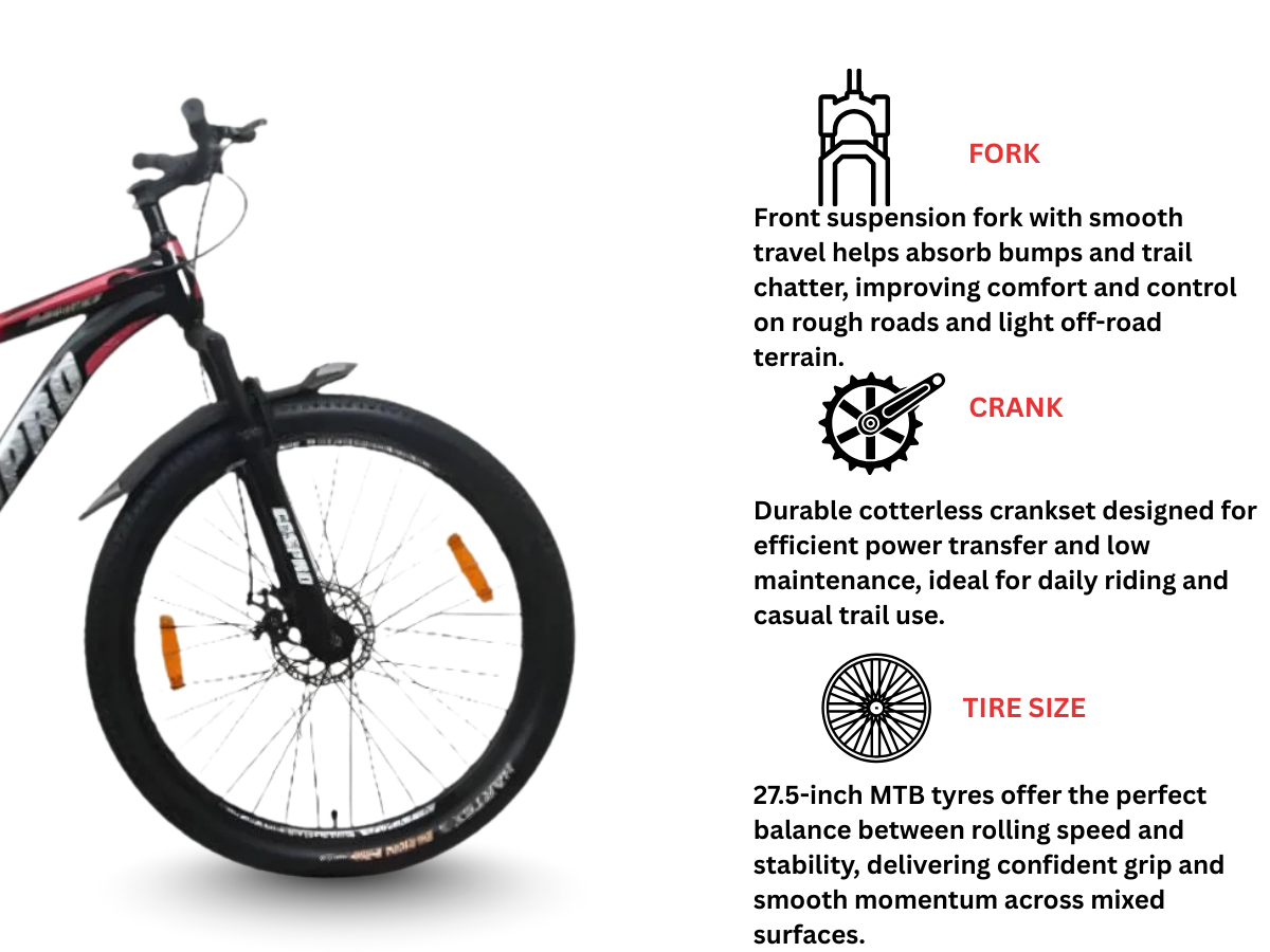 Cospro 27.5 Mizo Single Speed FS D/Disc Bicycle