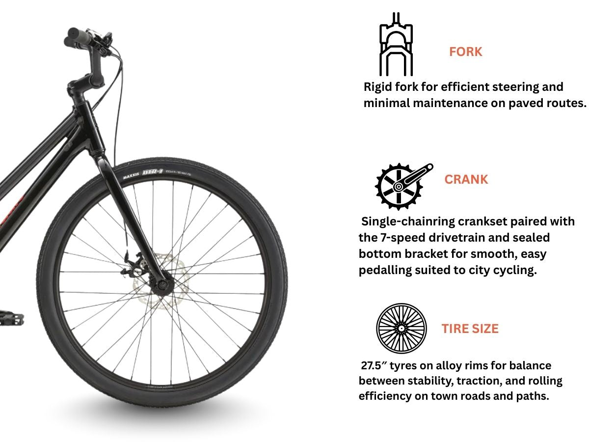 Cannondale 27.5 Treadwell 3 Remixte D 7S (Black)