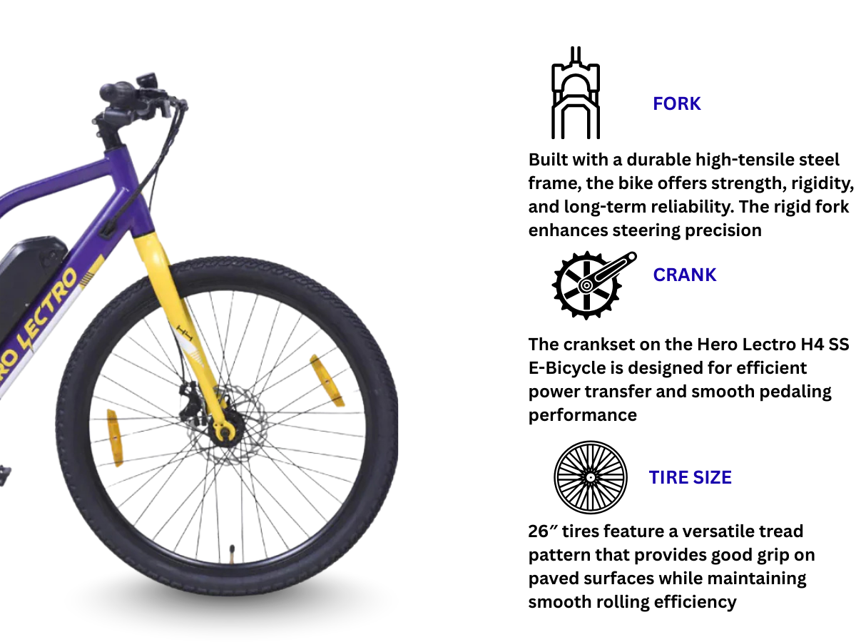 Hero Lectro 26 H4 SS E-Bicycle