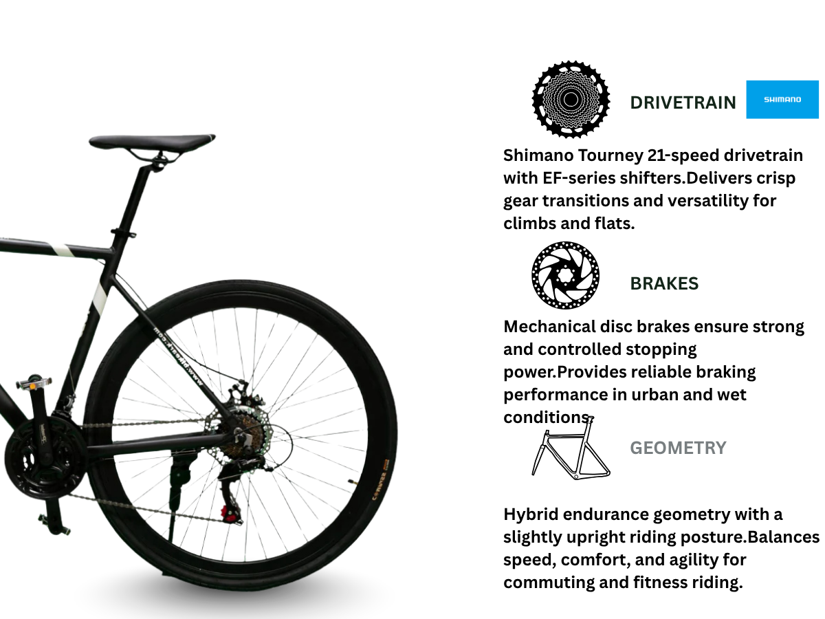 Bike Ark 700C Yolo 21-Speed Bicycle