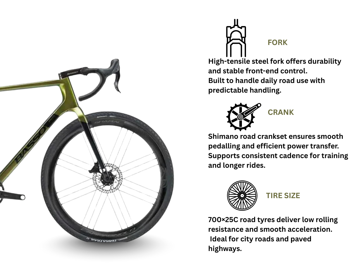 Basso Palta Carbon Gravel Campagnolo Ekar 13Spd Poseidon Size L