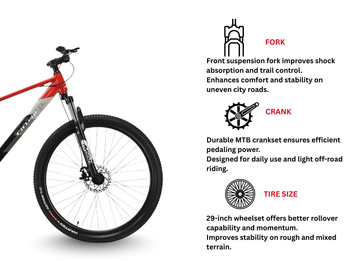 FitTrip 29 Dominator Single Speed Bicycle