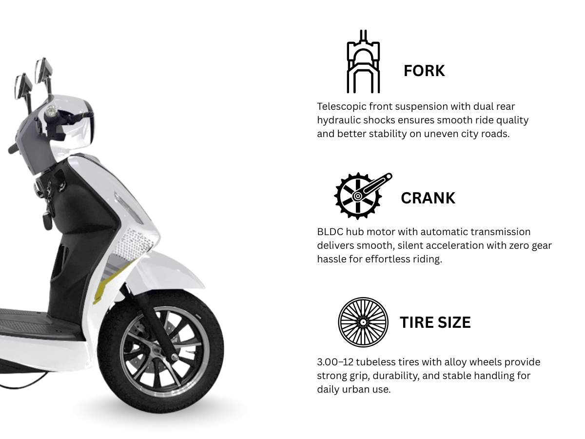 Ninetyone E-Scooter 60V 32Ah FX1 (Lead Acid)