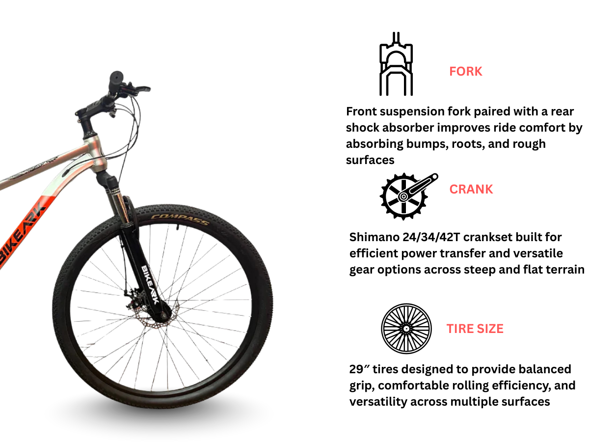 Bike Ark 29 Armor 21 Speed FS D/Disc Bicycle