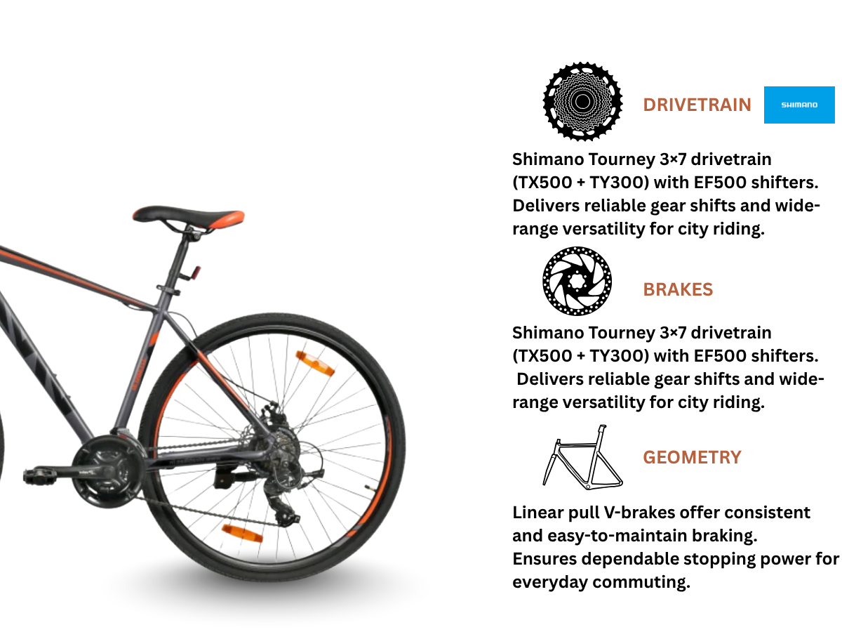 VIVA 700C Legend 21-Speed FS D/Disc Bicycle