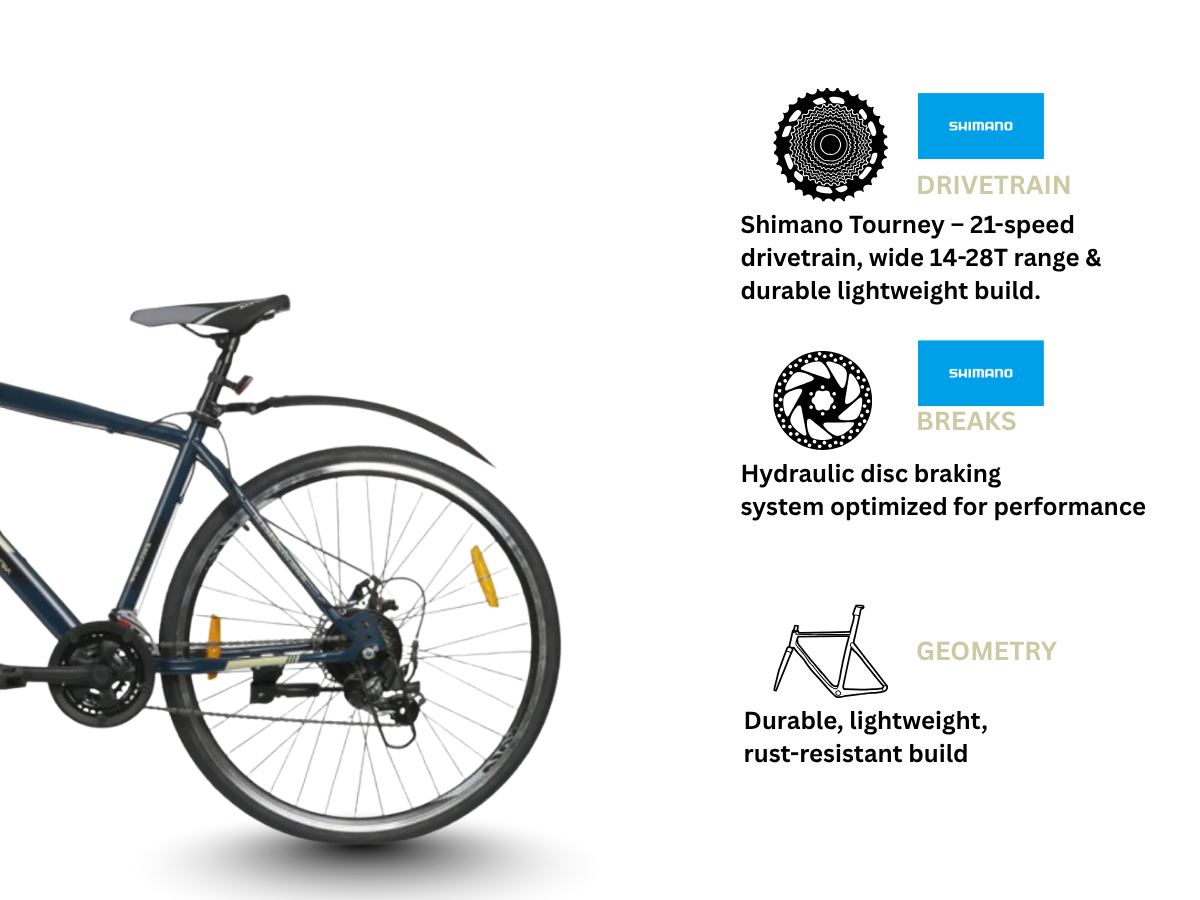 Viva 700C Orca 21-Speed RF D/Disc Bicycle