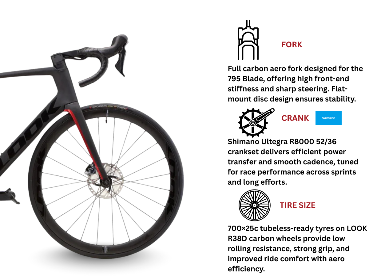 Look Bike 795 Blade DB ULT LOOK R38D Wheels