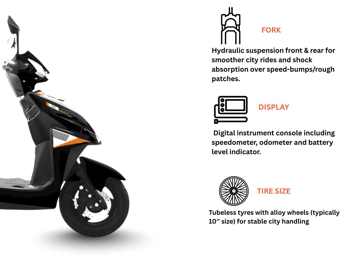 Ninetyone E-Scooter Nx1 (60 V Lead Acid)