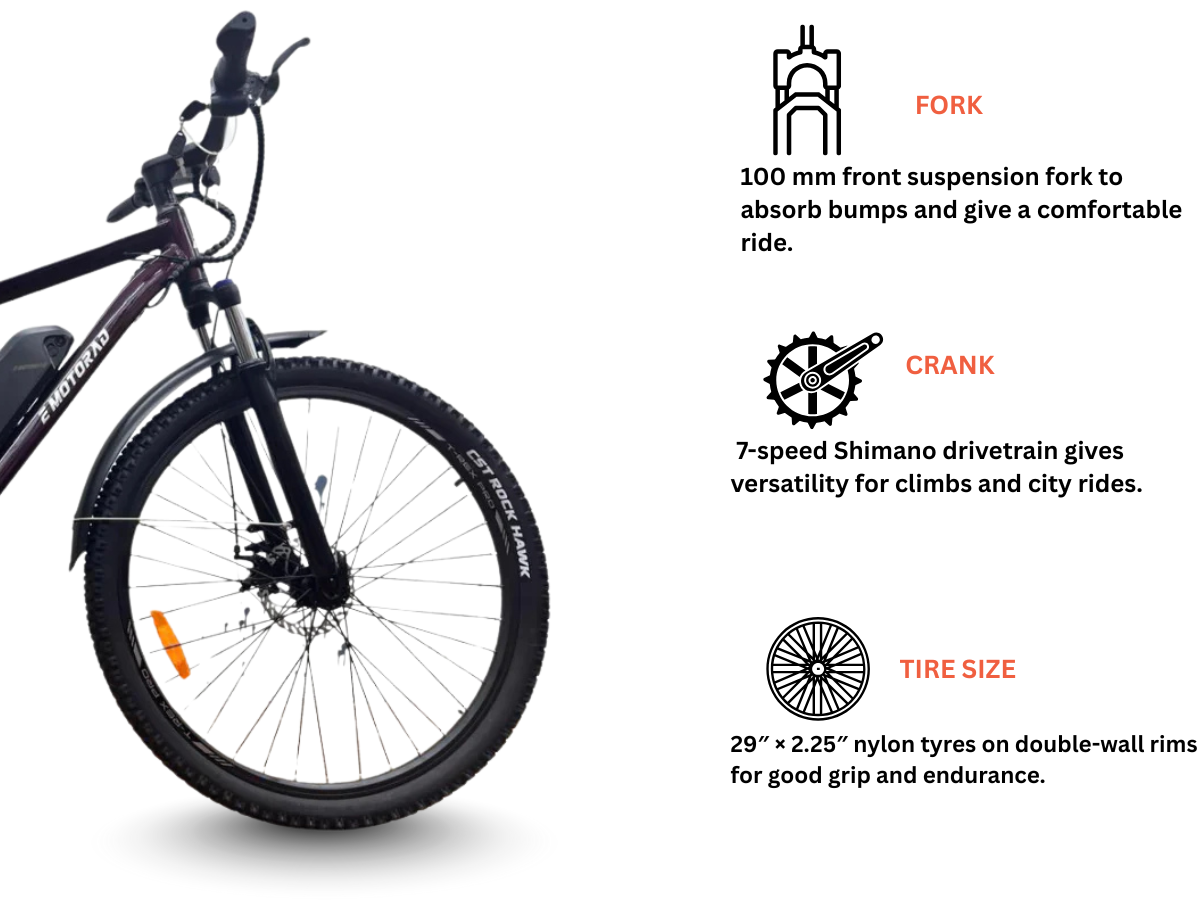 EMotorad 29 Trex Pro 7-Speed E-Cycle