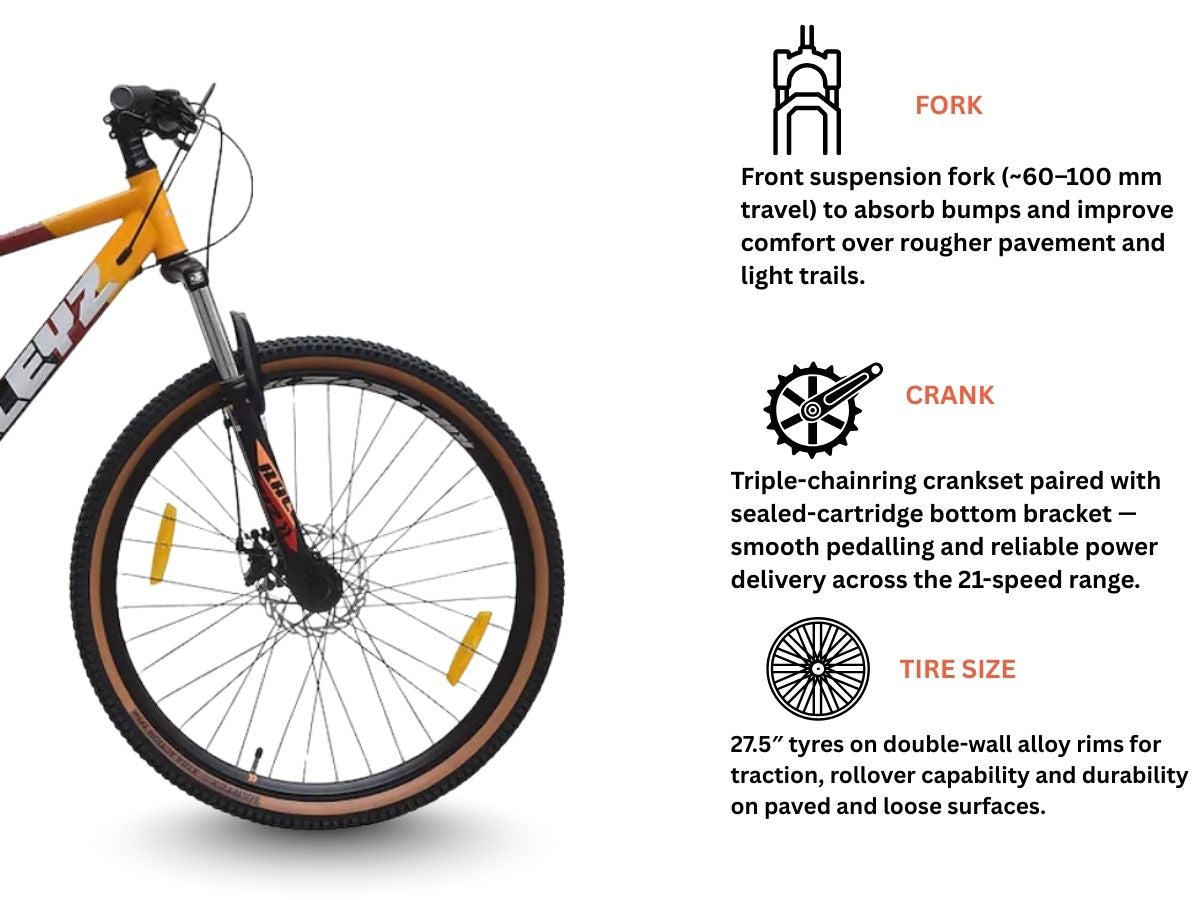 Ralleyz 27.5 Altima 21-Speed D/Disc Bicycle