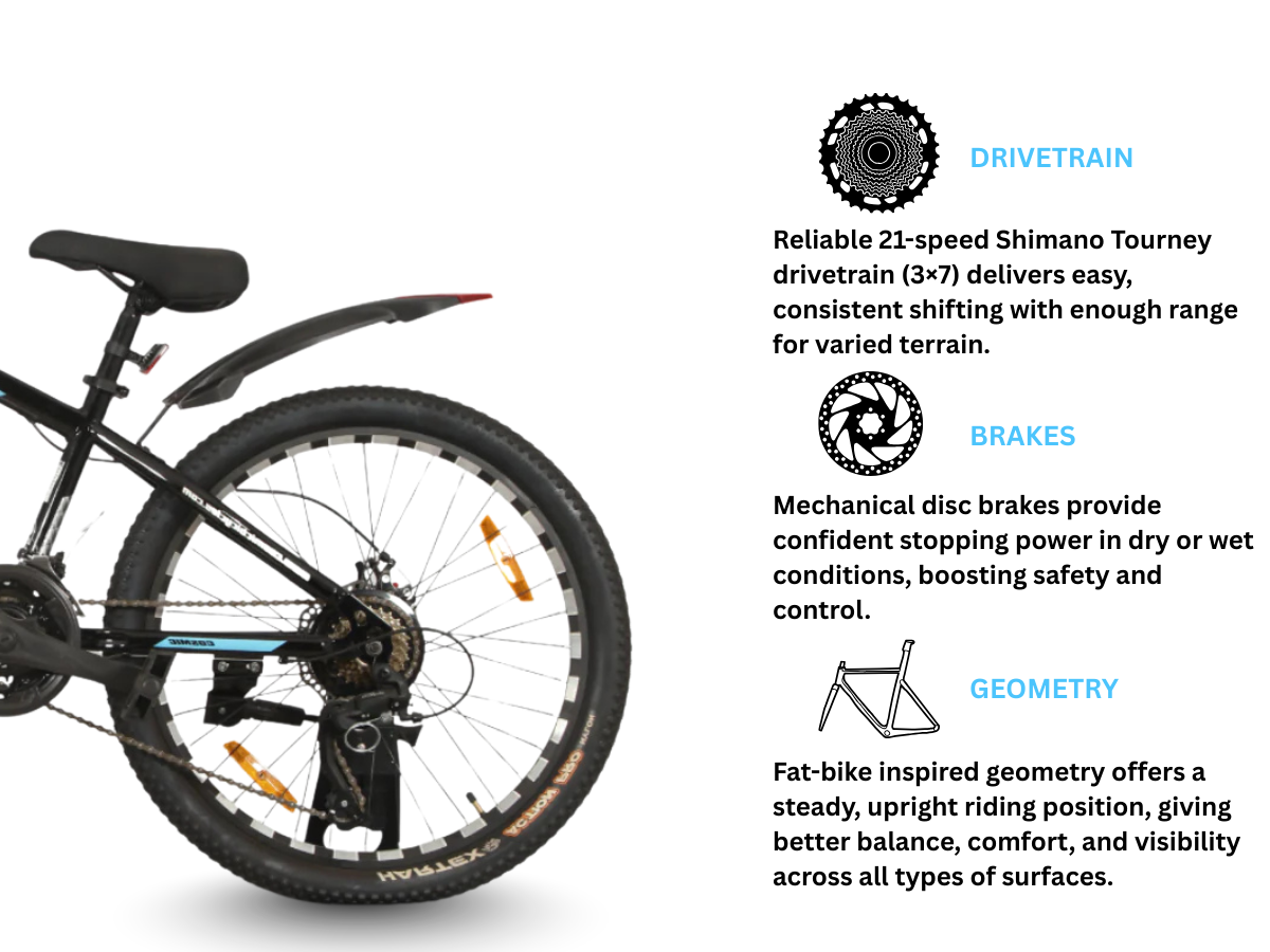 Cosmic 24 Troy 21-Speed FS D/Disc Bicycle
