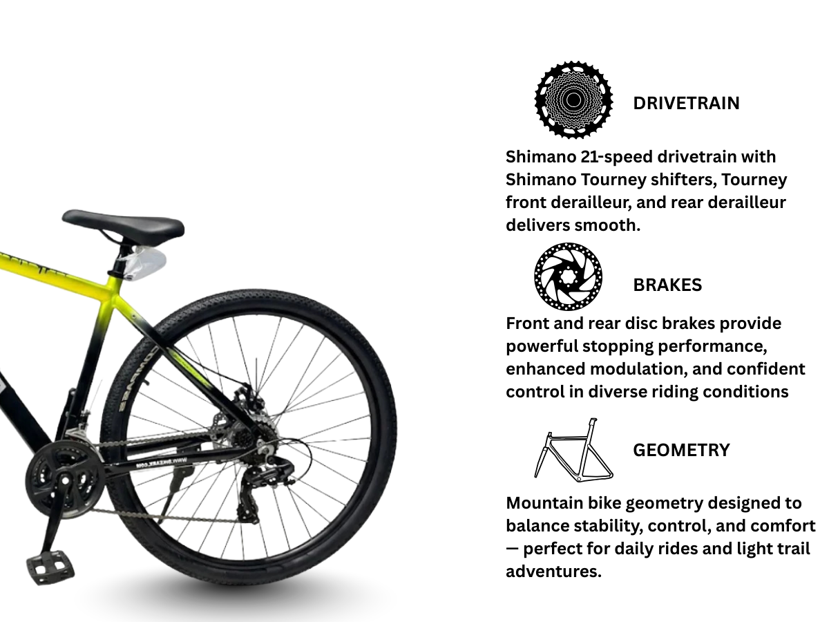 Bikeark 29 Adrenaline 21-Speed FS D/Disc Bicycle