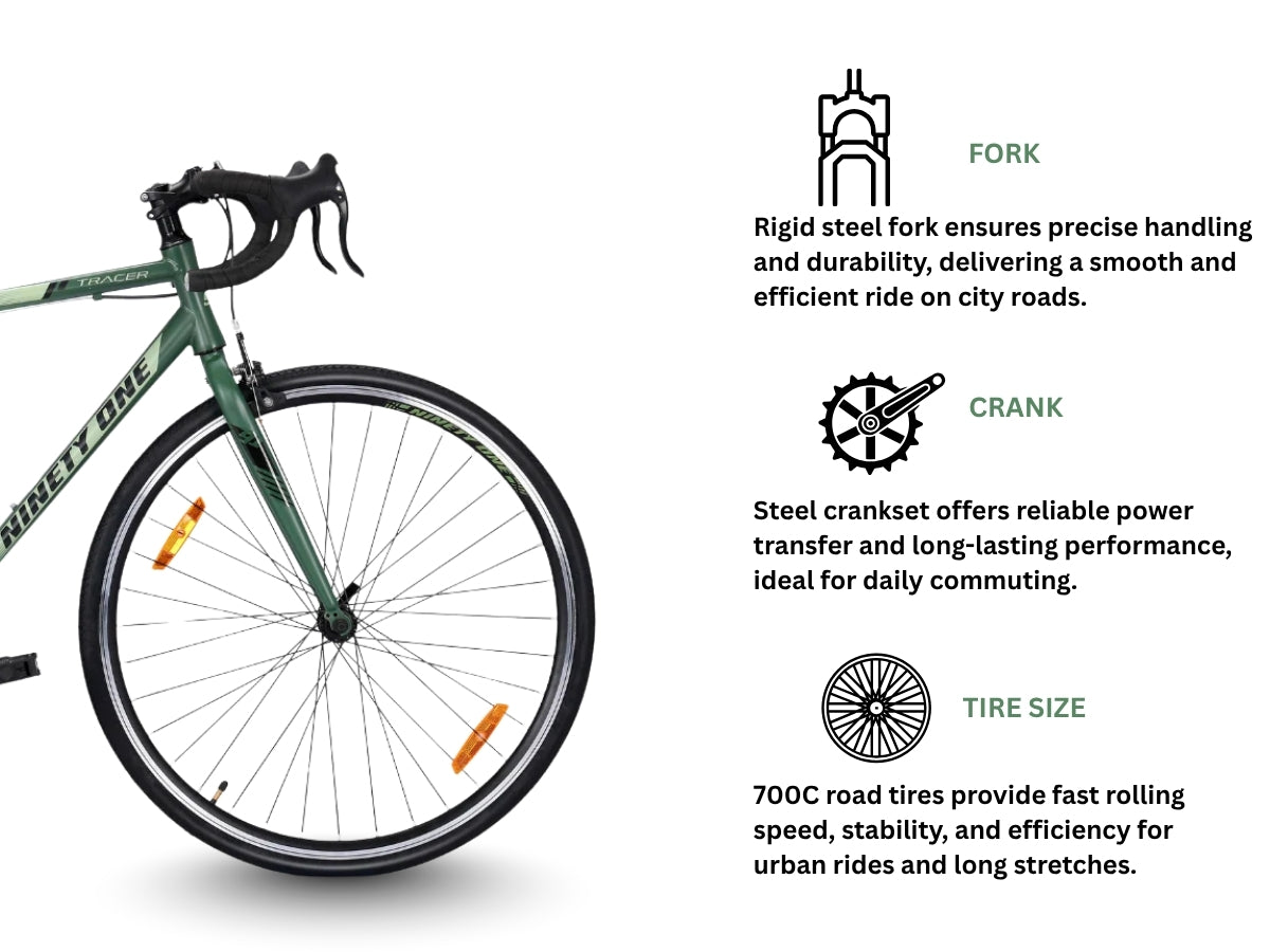 Ninetyone 700C SS Tracer Road Bicycle