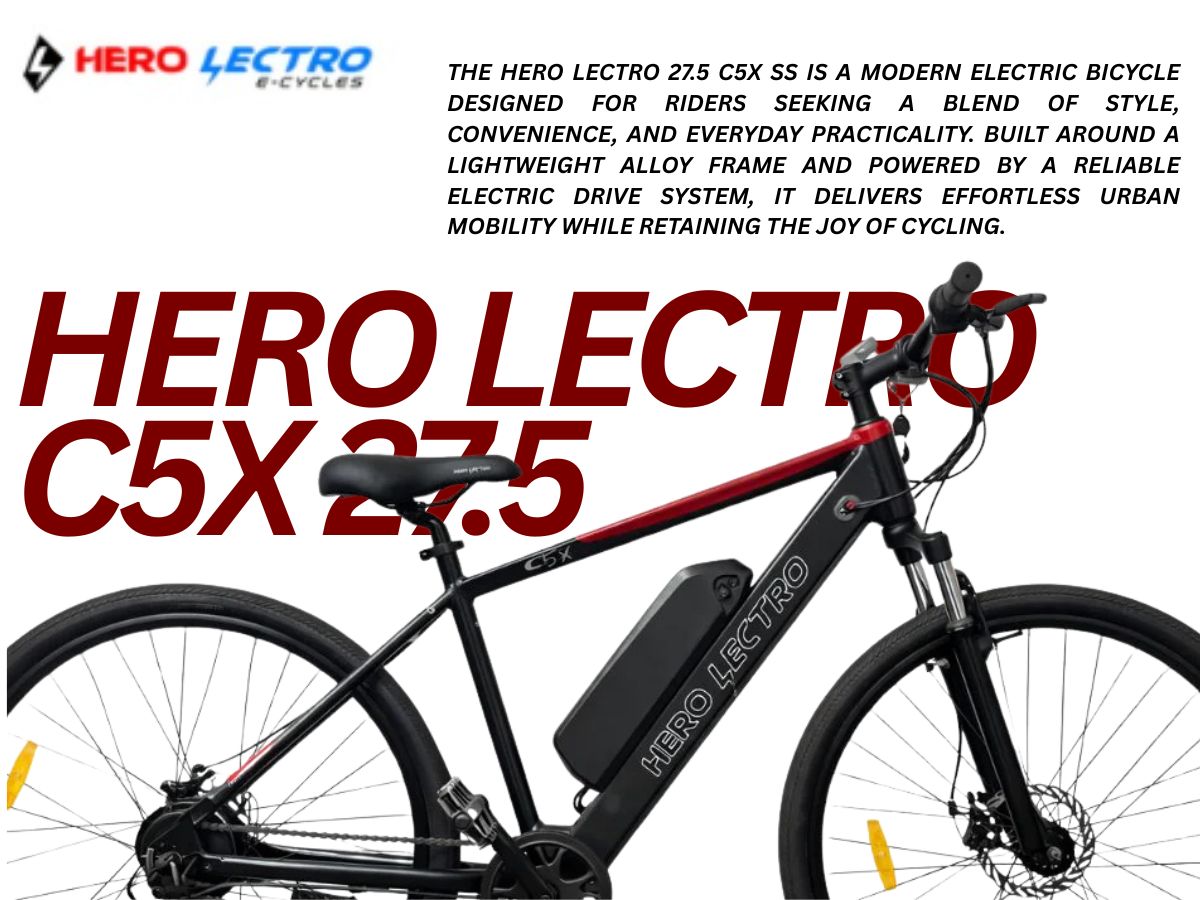 Hero Lectro 27.5 C5X SS E-Bicycle