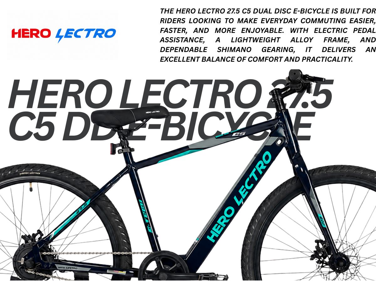 Hero Lectro 27.5 C5 DD E-Bicycle