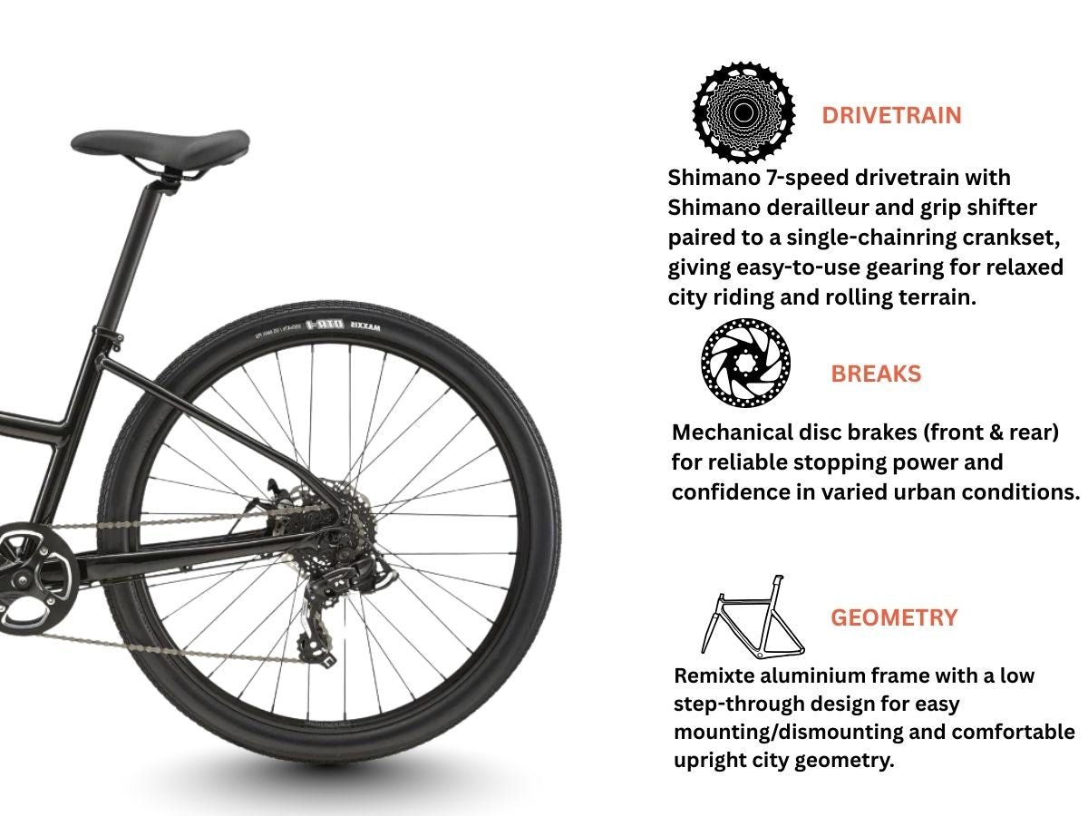 Cannondale 27.5 Treadwell 3 Remixte D 7S (Black)