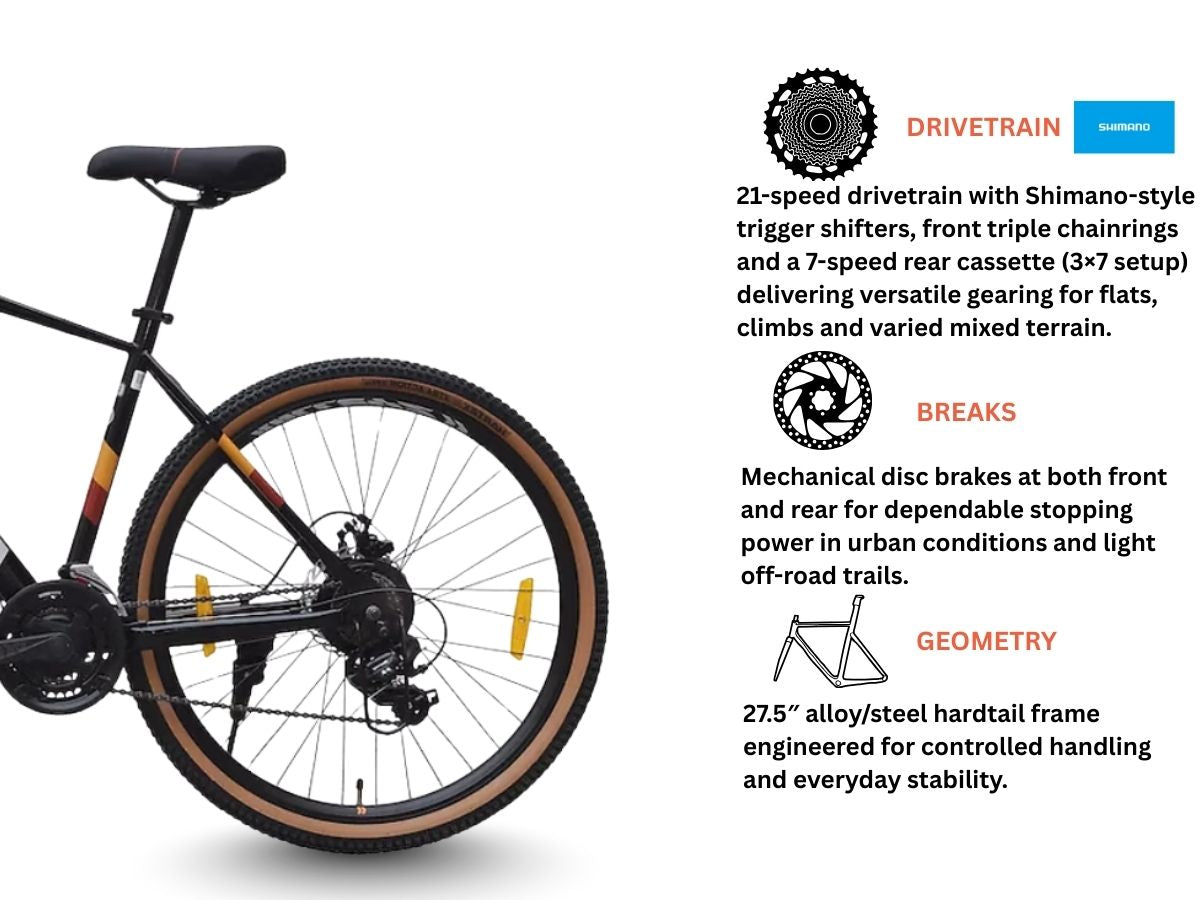 Ralleyz 27.5 Altima 21-Speed D/Disc Bicycle