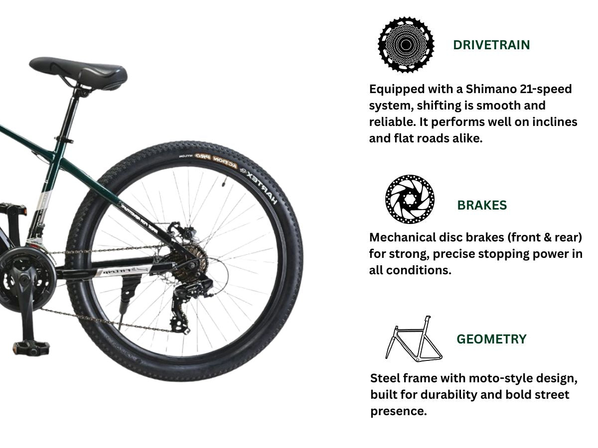FitTrip 29 Super Dominator 21-Speed Bicycle