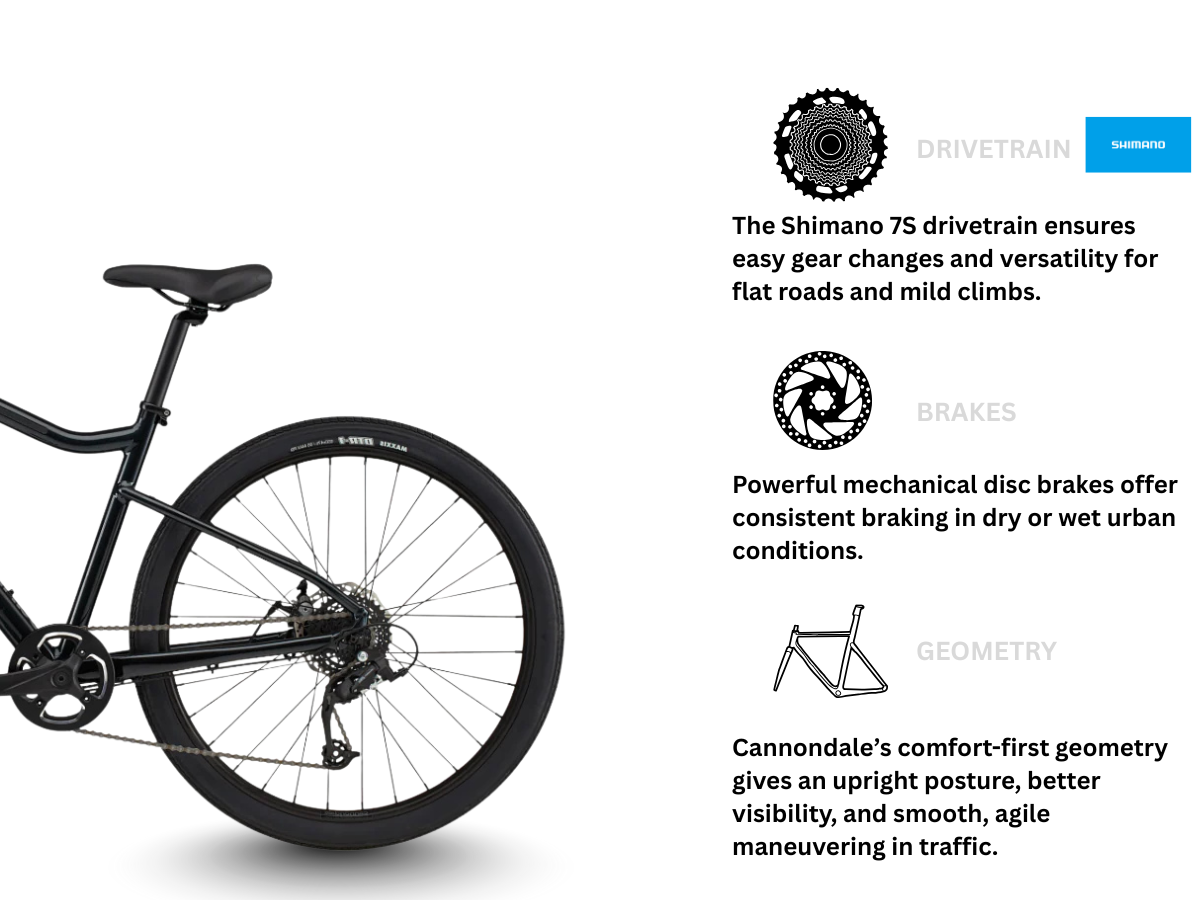 Cannondale 27.5 Treadwell 3D, 7S (Gunmetal Green)