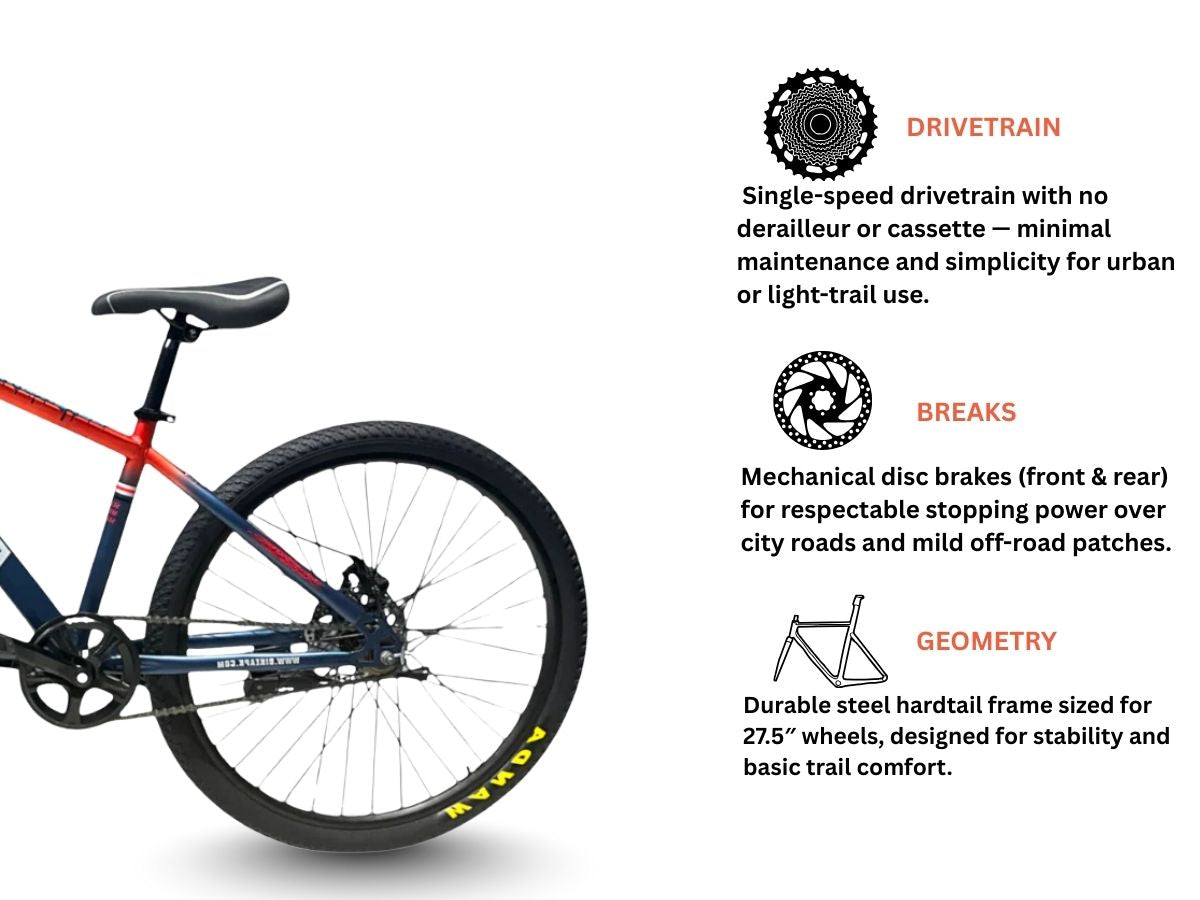 Bike Ark Adrenaline 27.5 SS Bicycle