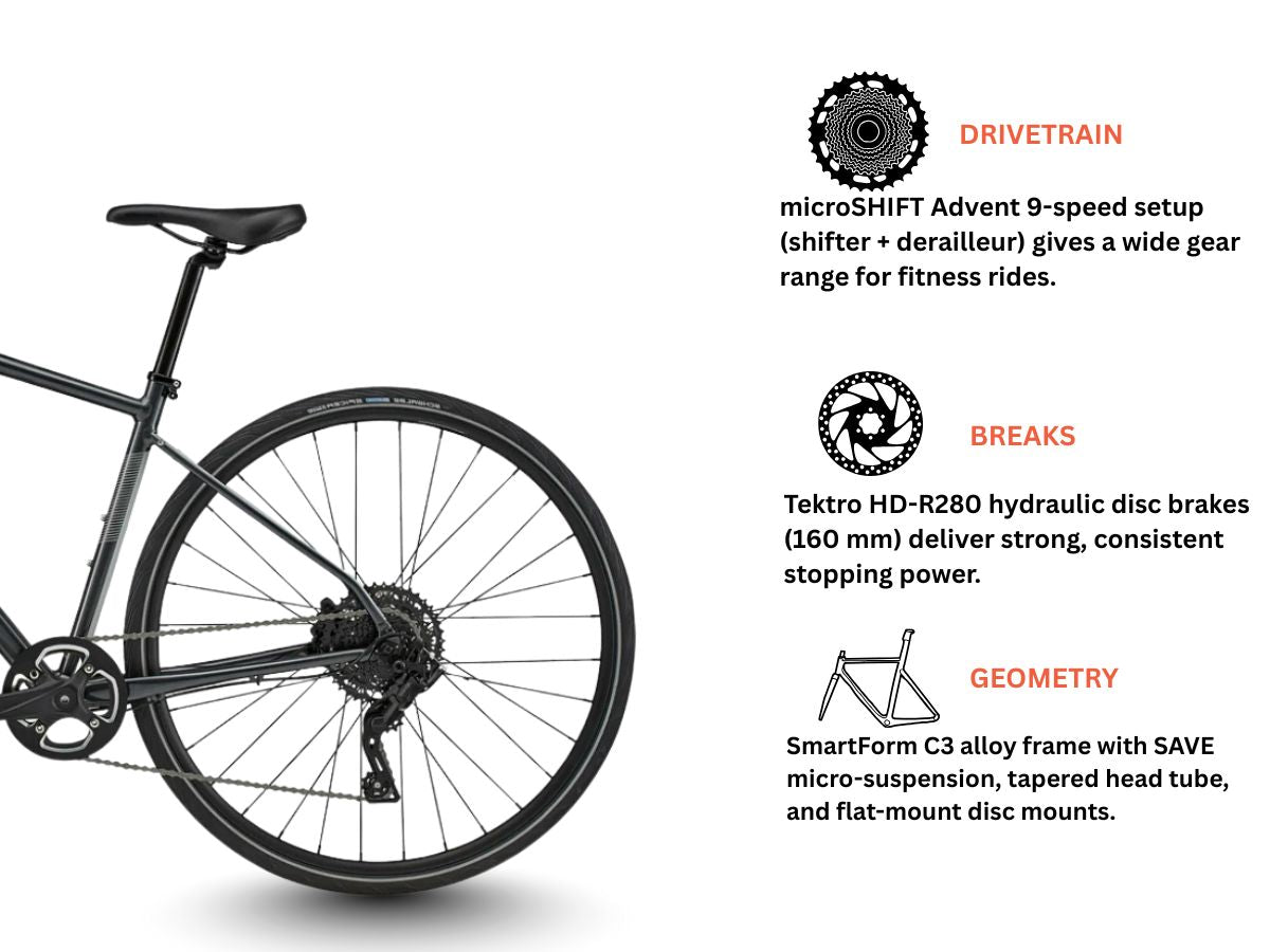 Cannondale Quick Disc 4D, 9S - Graphite(XL)