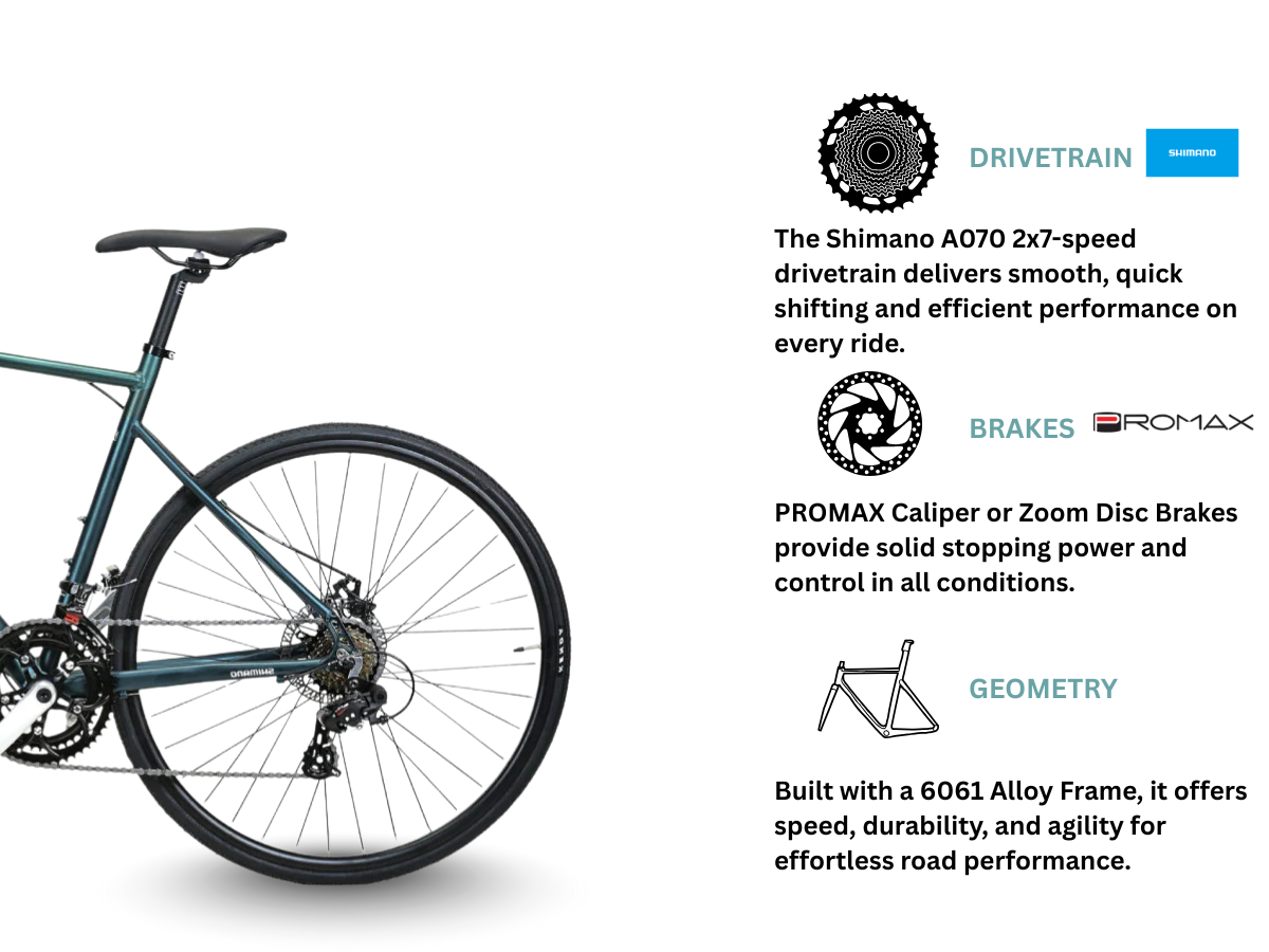 FitTrip Super Velo 14-Speed Road Bicycle