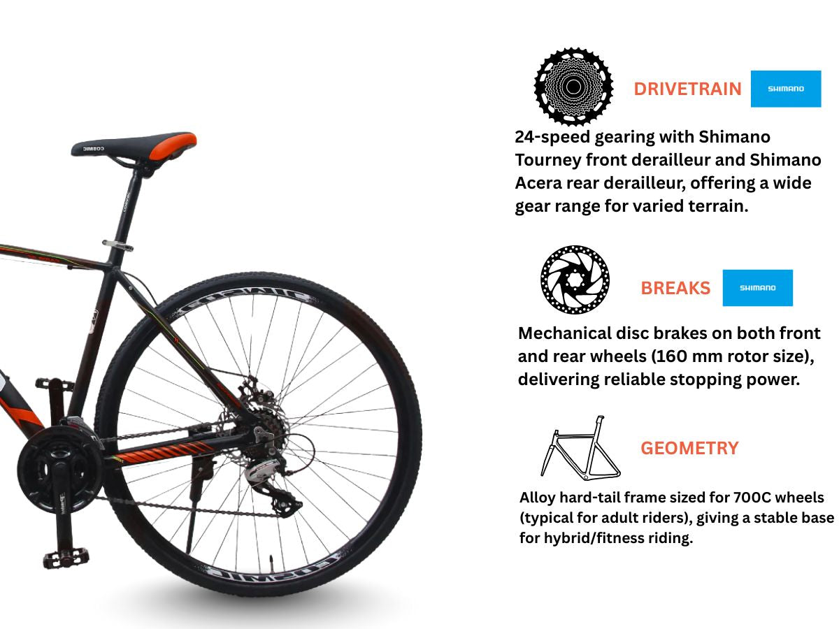 Cosmic 700C Camo RF 24-Speed Bicycle