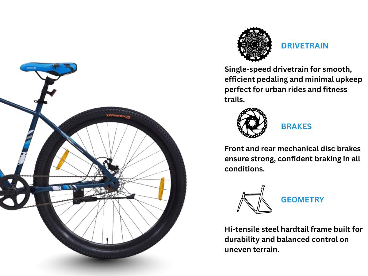 FIREFOX 29 TREMOR SS D/DISC BICYCLE SILVER/BLACK