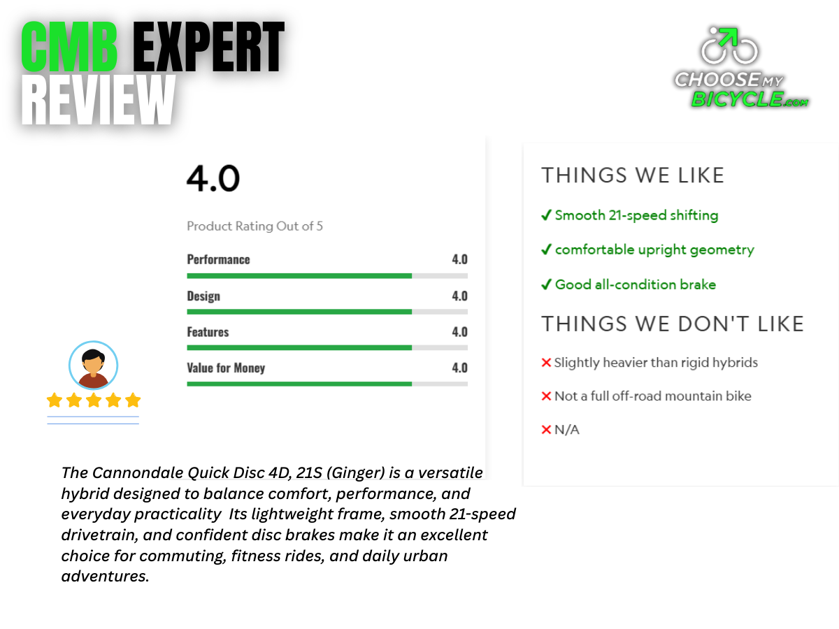 Cannondale Quick CX 4D, 21S (Lime)