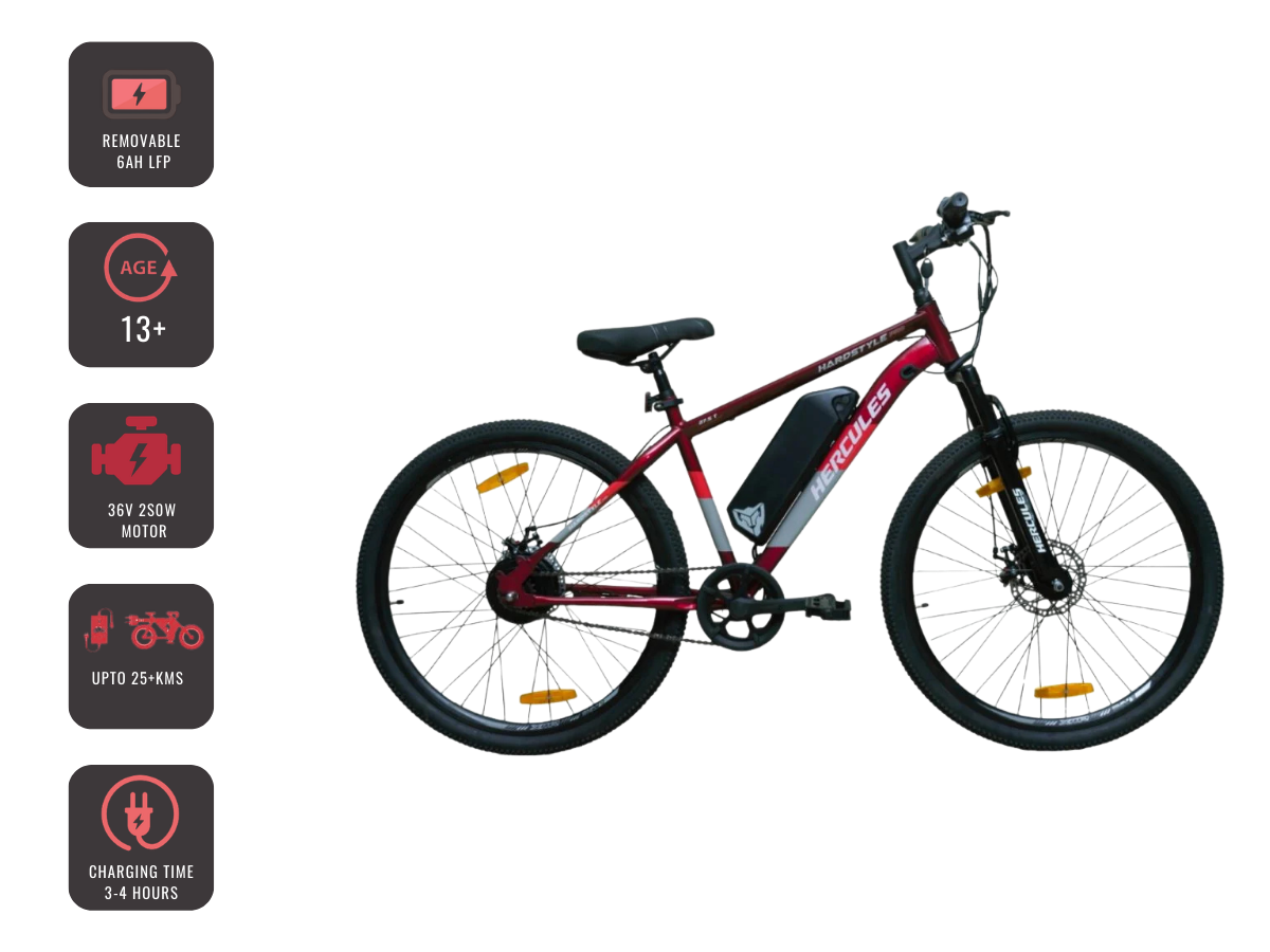 Hercules Hardstyle Pro E-Bicycle 27.5T