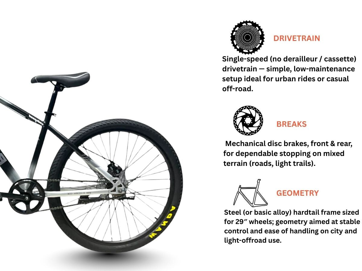 Bike Ark God Speed 29 SS Bicycle