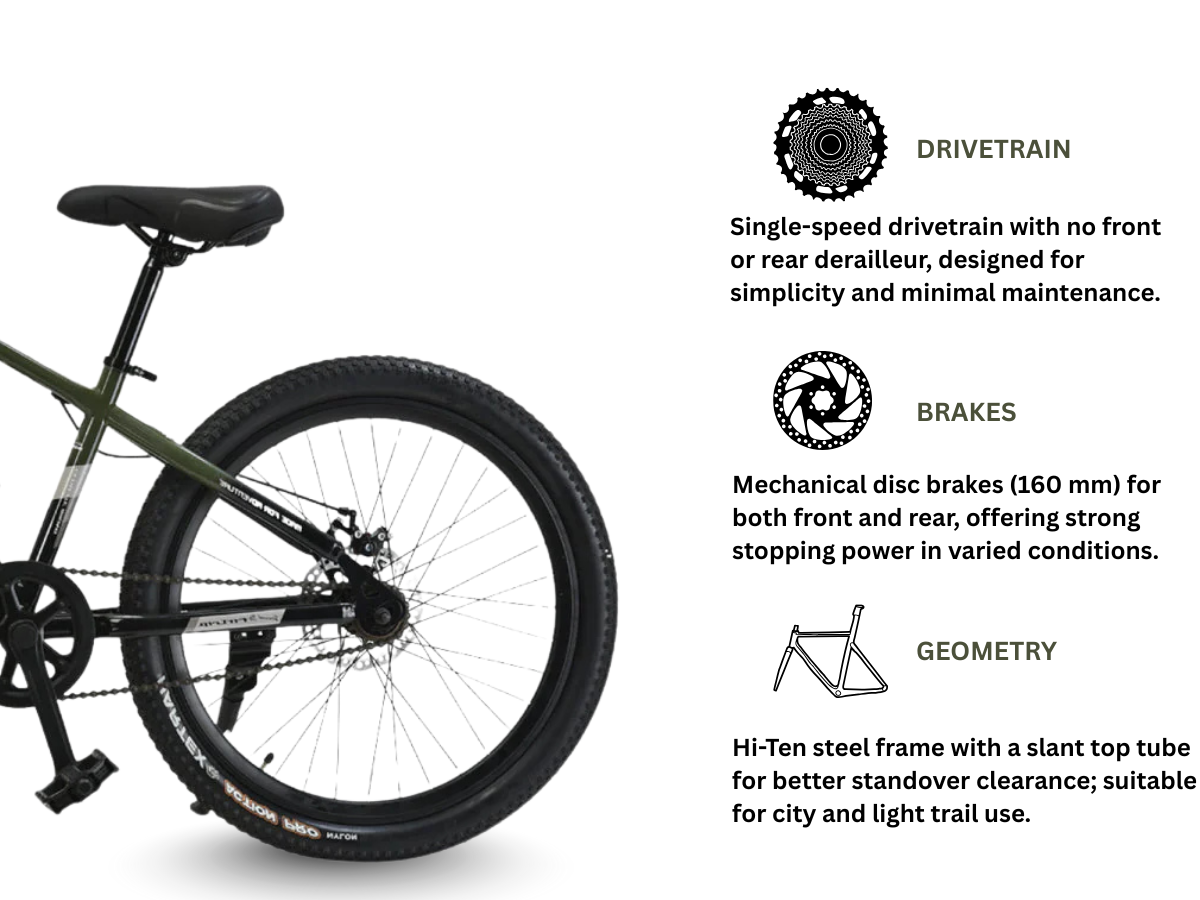 FitTrip Dominator 24 Single Speed
