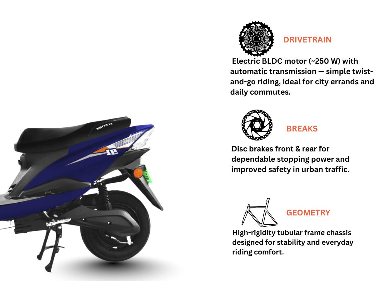 Ninetyone E-Scooter Nx1 (48 V Lead Acid)